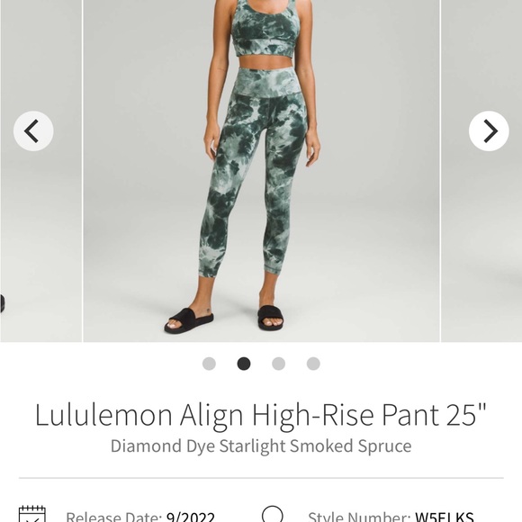 lululemon athletica Women's High-Rise Smoked Spruce Leggings - Picture 1 of 11